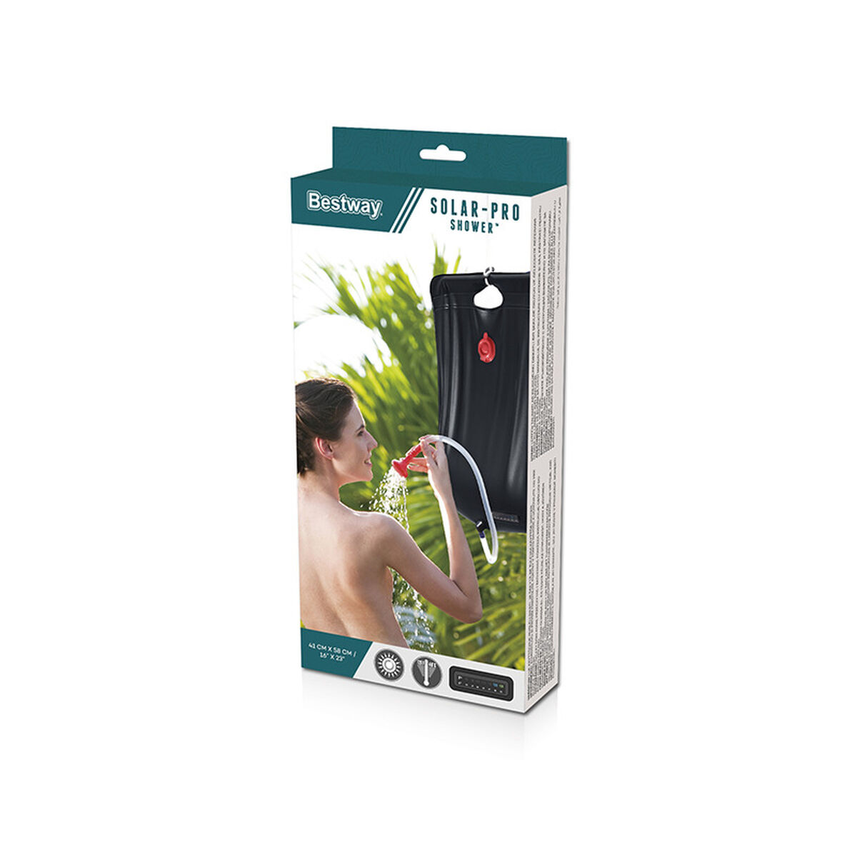 Sac de duş pentru camping Bestway Negru 20 L